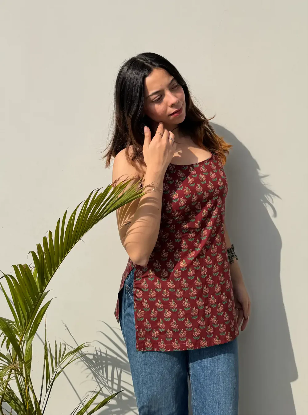 Nitya Short Sleeveless Kurti