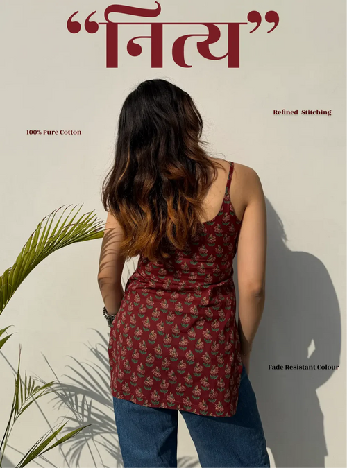 Nitya Short Sleeveless Kurti